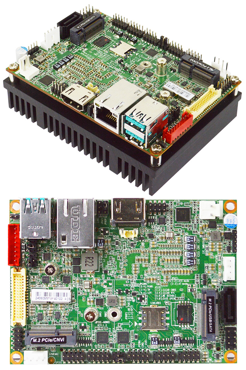 Jetway JPIC-ADN1-N97 (Pico-ITX Motherboard with Intel N97-Processor) <b>[Wide Operating Temperature: -20 ~ 60�C]</b>